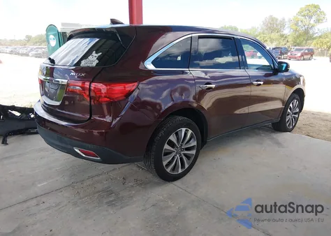 2014 Acura Mdx Technology Package from USA, damaged, VIN 5FRYD3H40EB009496